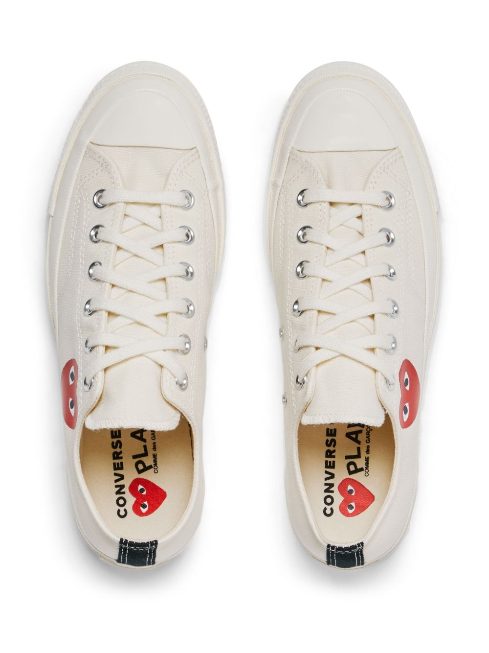 スニーカー COMME des GARCONS SNEAKER (AZK128001 WHITE) WHITE Comme Des Garçons Play SMALL RED HEART LOW TOP SHOES